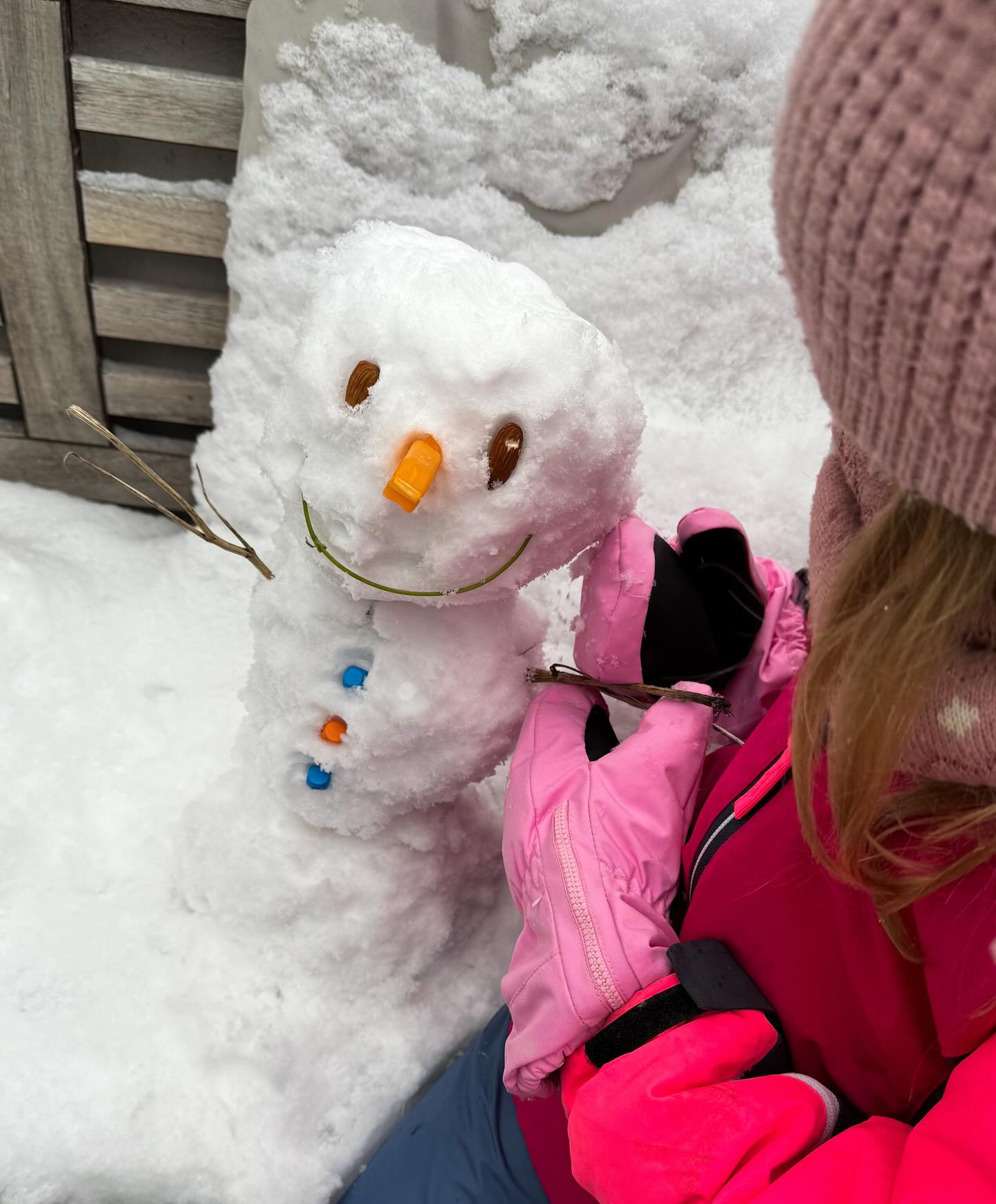 Der erste Schnee… ❄️☃️🤩 Bei euch auch?