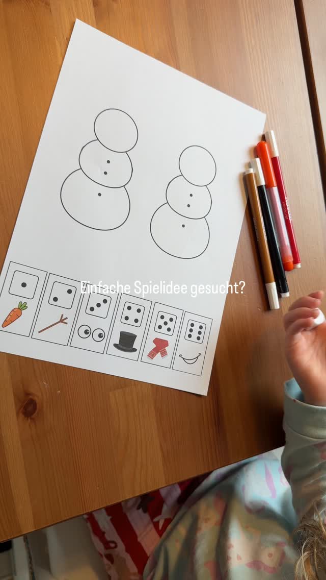 Eine einfache Spielidee gesucht? Here we go! ⛄️🎲
Wir haben‘s heute mindestens 3x gespielt & Püppi hat 2x gewonnen! Morgen gibt’s dann eine Revanche!

Du möchtest die Vorlage? Kommentiere einfach „Schneemann“ und ich schicke sie dir zu! 

#spielideen #mamablogger #diy