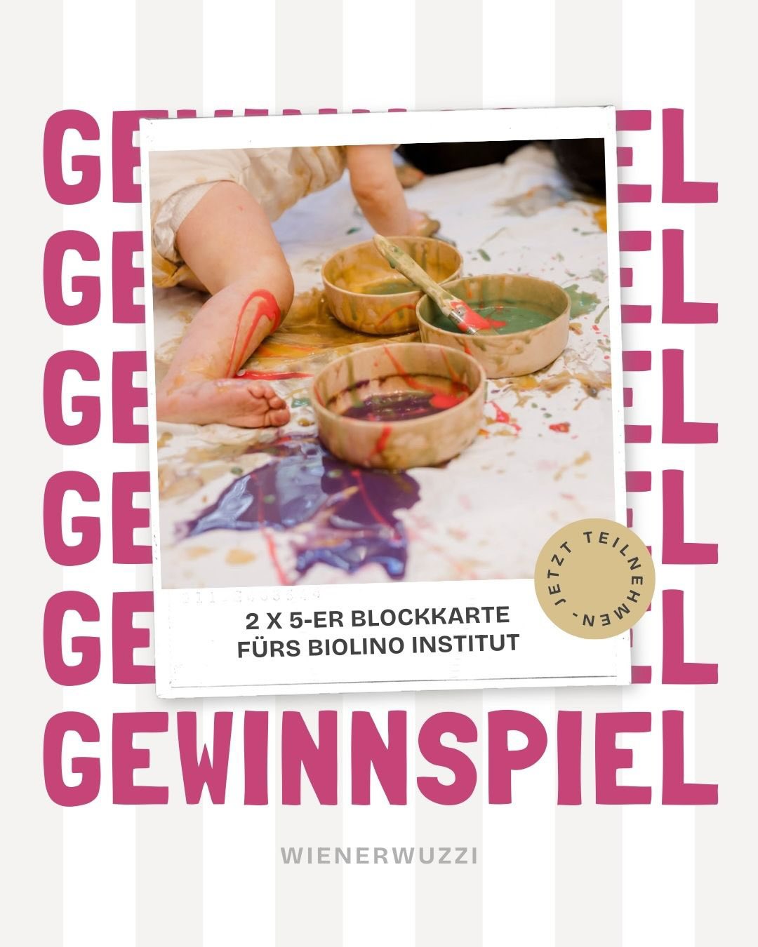 Das Sommersemester 2026 im @biolino_institut_wien startet am 9. Februar – und das feiern wir mit einem Gewinnspiel! 😎✨🎁 
Zu gewinnen gibt’s 2× eine 5er-Blockkarte für die Spielgruppen (für Kinder von von 2 Monaten bis 7 Jahren) im Biolino Institut. Freut euch auf Kinderyoga, Baby-Atelier, Klangnest & Bewegungszauber, uvm.!
✨ Dank der Blockkarte bleibt ihr bei der Terminwahl ganz entspannt und flexibel.

So kannst du am Gewinnspiel teilnehmen:
1️⃣ Folge @wienerwuzzi 2️⃣ Folge @biolino_institut_wien 3️⃣ Like diesen Beitrag ❤️ 4️⃣ Kommentiere, warum du dich ganz besonders über eine Blockkarte freuen würdest 
📅 Teilnahmeschluss: 20.01.2026 🍀 Die Gewinner:innen werden per Direktnachricht verständigt.

Viel Glück & einen wunderbaren Start ins Sommersemester 2026! 🌞✨